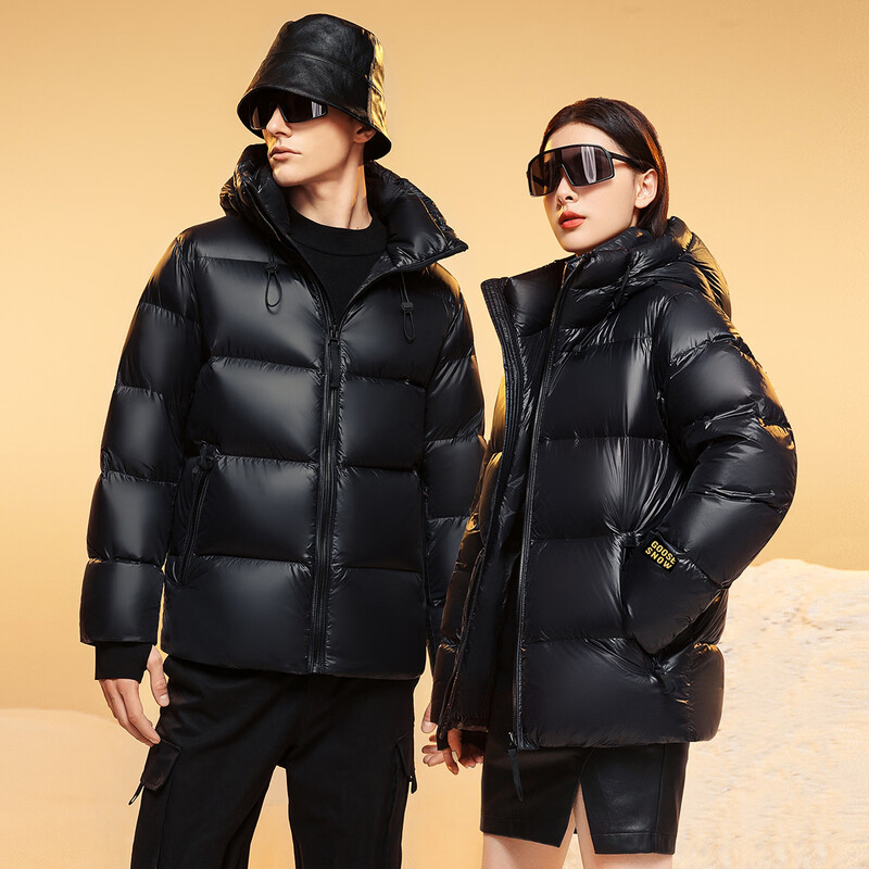 Flying in the snow cold-proof series autumn and winter new down jackets for men and women, hooded warm and cold-resistant casual couple jackets