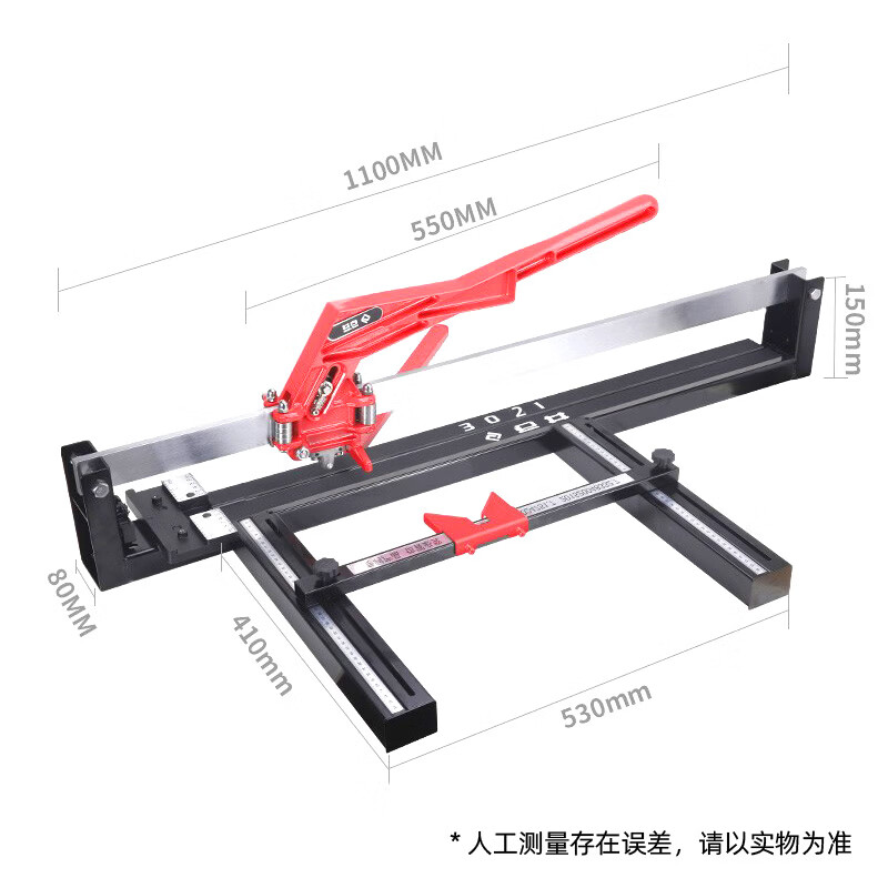 Shijing (SHIJING) tile push knife cutting artifact manual push knife orbital cutting machine floor rock slab masonry knife 3021 laser desktop sliding knife 3021 push knife 800mm standard solid monorail