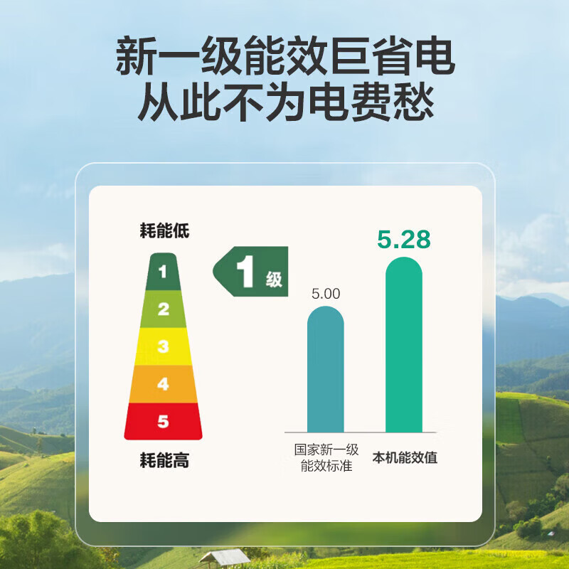 Haier Air Conditioner Small Number One On-hook Small 1 HP First Class Energy Efficiency Wall Mounted Household Variable Frequency Heating and Cooling Energy Saving Bedroom Air Conditioner Net Power Saving Small Red Flower Small 1 HP First Class Energy Efficiency First Choice for Small and Medium Bedrooms