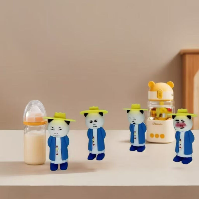 Shrimp Chinese style desktop three-dimensional doll sand sculpture animation doll car desktop desk trendy creative decoration Shrimp figure complete set of 10 non-duplicate - 8 cm