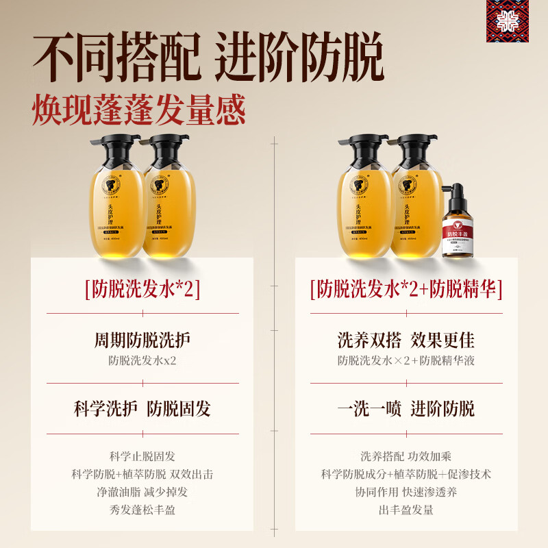 Changfa Xiaozhai Xinhuanet same style anti-hair loss shampoo hair strengthening hair rice water for men and women ancient intangible cultural heritage recipe