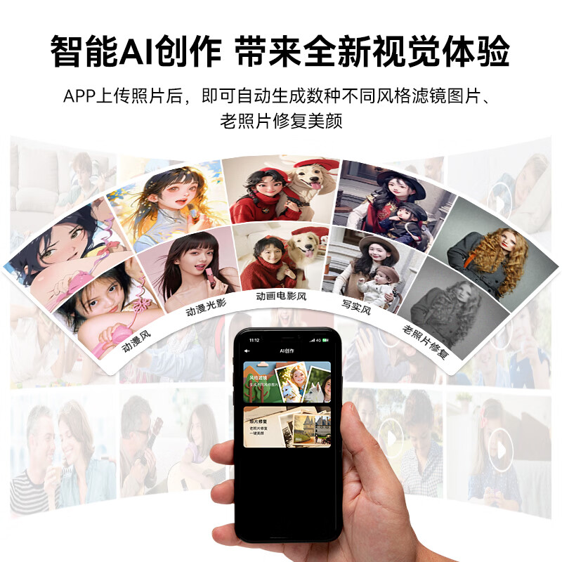 KODAK 1561W digital photo frame 15.6-inch smart high-definition electronic photo album photo video player wedding anniversary birthday creative gift wood color