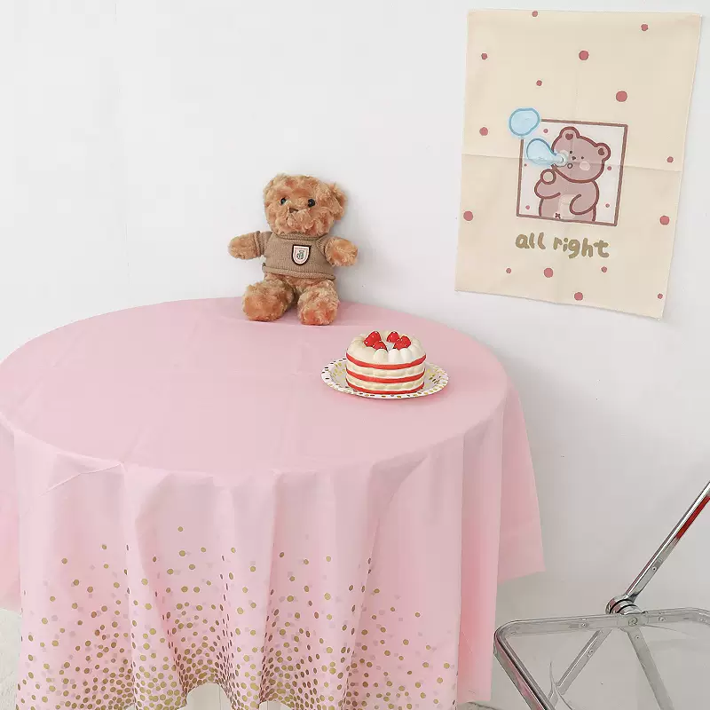 Yusenyi Classroom Graduation Children's Birthday Party Supplies Dessert Table Disposable Tablecloth Rectangular Decoration Table Cloth Mermaid Tablecloth 137x183cm