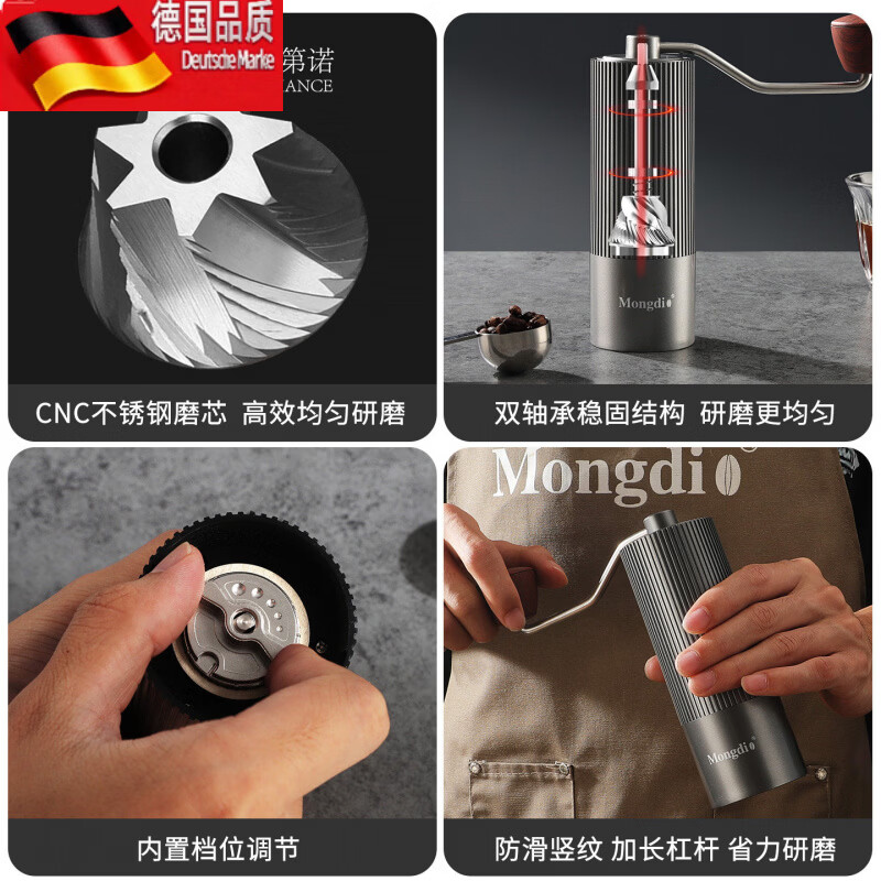 Tuojin hand grinder manual coffee grinder tweezers hand grinder ceramic-ceramic grinding core