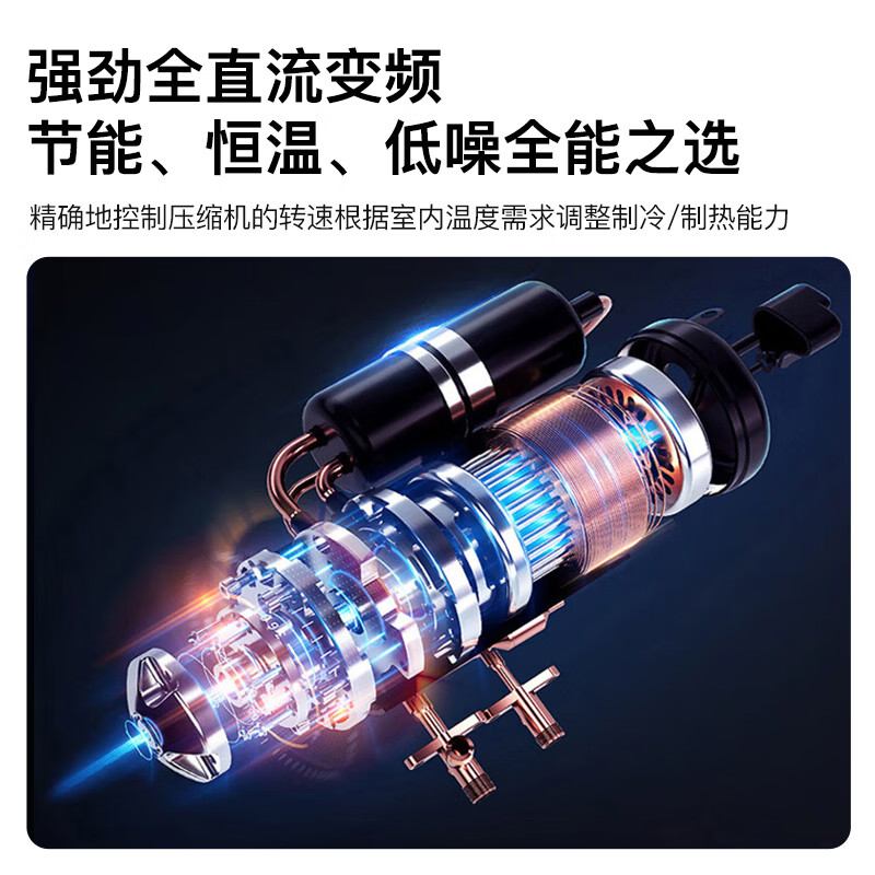 Konka Air Conditioning Small Fengshen Large 3 HP New Level Energy Efficiency Frequency Heating and Cooling AI Smart Voice Pure Copper Tube Vertical Cabinet Machine National Subsidy Trade-In KFR-72LW/LC1