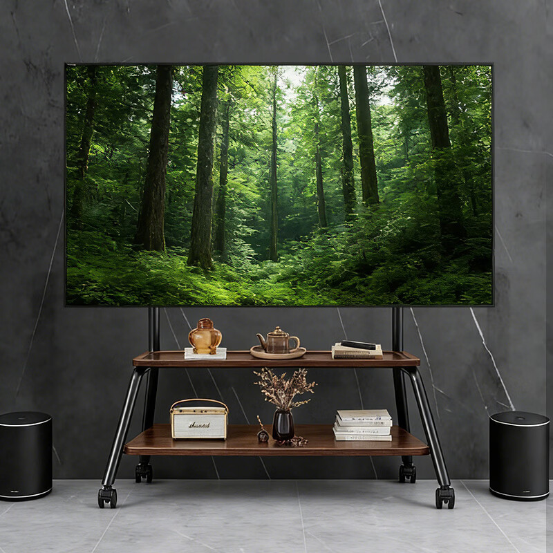 Enlip TV Stand Mobile TV Stand 65/75-inch TV Mount Double-layer TV Floor Stand Suitable for Samsung Sony Huawei Skyworth Hisense TCL