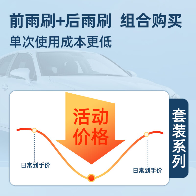 Aolin front window and rear window boneless wiper/wiper blade/wiper blade FAW Hongqi hs5 front and rear wiper set original factory original size A-grade rubber strip