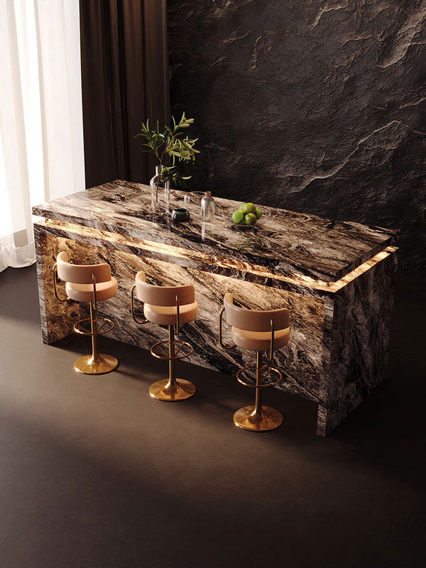 Italian bar table, home dining side cabinet, integrated wall-mounted multi-functional wine cabinet, partition, modern sofa back cabinet, basic model 1 point 4 meters + sliding cover socket + light strip