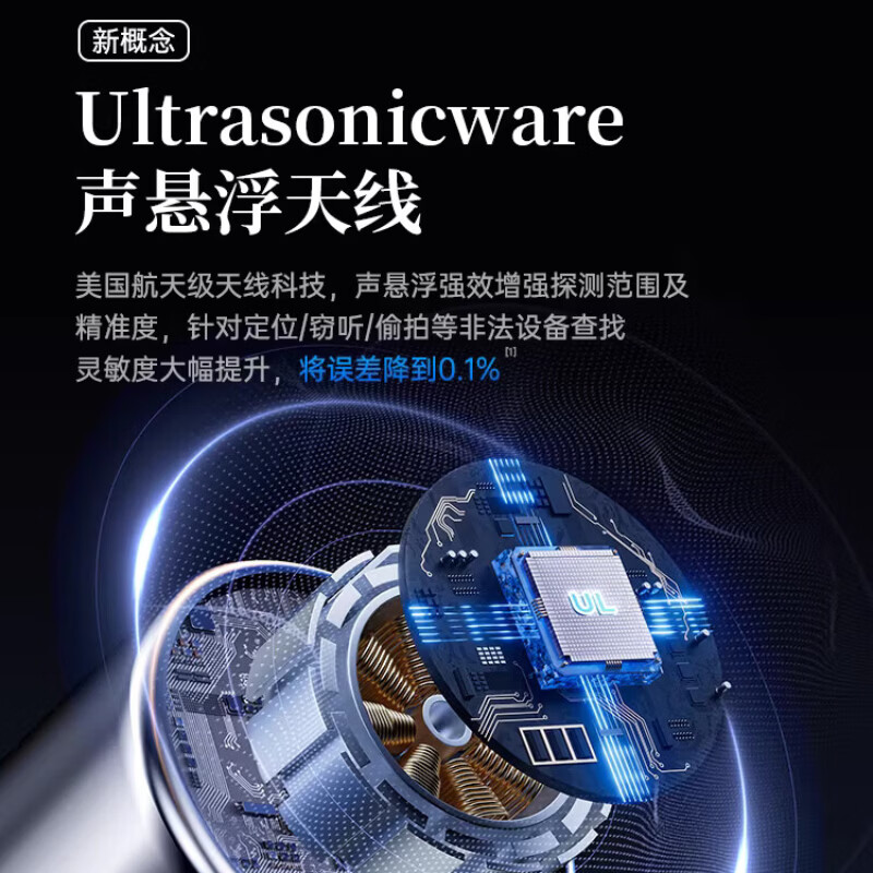 JCZS German GPS Detector Hotel Anti-Photography Detector Signal Detector Camera Anti-Eavesdropping Monitoring Detector Basic Model High-Precision and High-Sensitivity丨Anti-Positioning Monitoring丨All-round Protection CNware Overclocking Chip丨Anti-Positioning Candid Photography and Monitoring