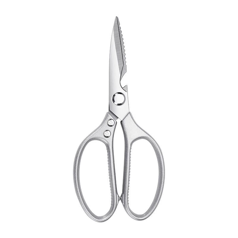 SK5 scissors, panda scissors, food scissors, kitchen scissors, chicken bone scissors, multifunctional stainless steel household scissors, 1 silver scissors