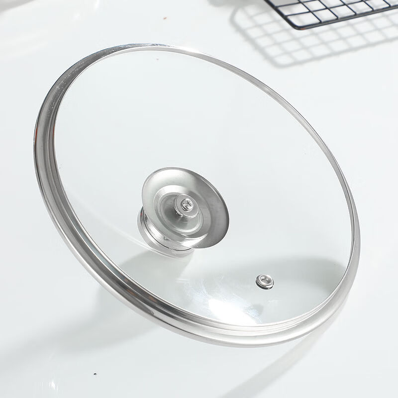 Wing Huan Pot Lid 18283032 Resistant Wok Soup Steamer Lid Cap 28cm Tempered Glass Suitable for Inner Diameter 26.8+28.3