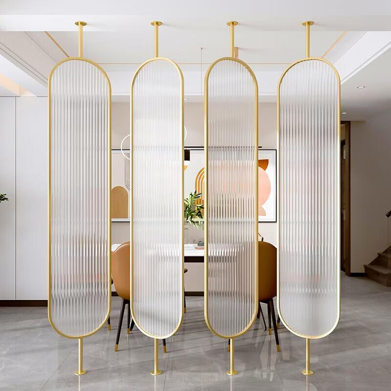 Aloft glass partition rotatable screen north 8mm ultra white water corrugated tempered glass