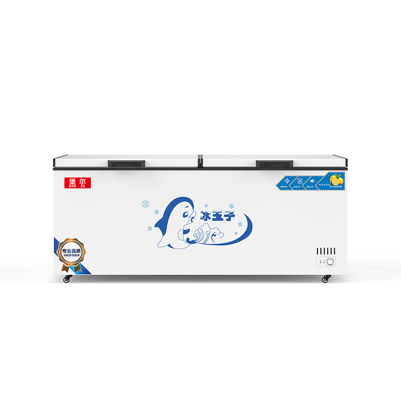 BAOER Freezer Commercial Large Capacity Full Freezing Household Dual Temperature Horizontal Freezer Display Cabinet Home and Business Dual-Purpose Storage Large Freezer Kitchen Dining Back Kitchen Refrigeration Freezer Conversion Freezer 828 Single Temperature Copper Tube/Length 1.73 Meters Width 0.63 Meters