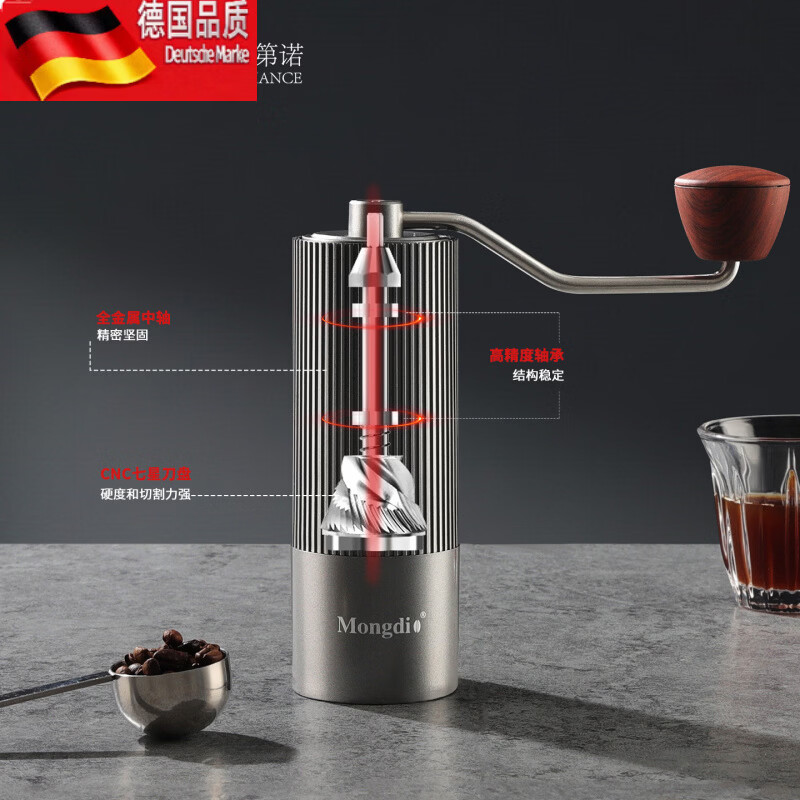 Tuojin hand grinder manual coffee grinder tweezers hand grinder ceramic-ceramic grinding core