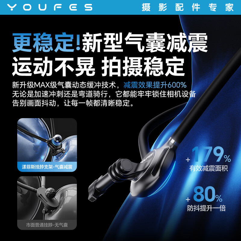 Yangfeisi unstable guarantee | Hot-selling TOP hanging neck bracket DJI action6/5pro/4/Osmo360/acepro2/nano/gopro action camera accessories