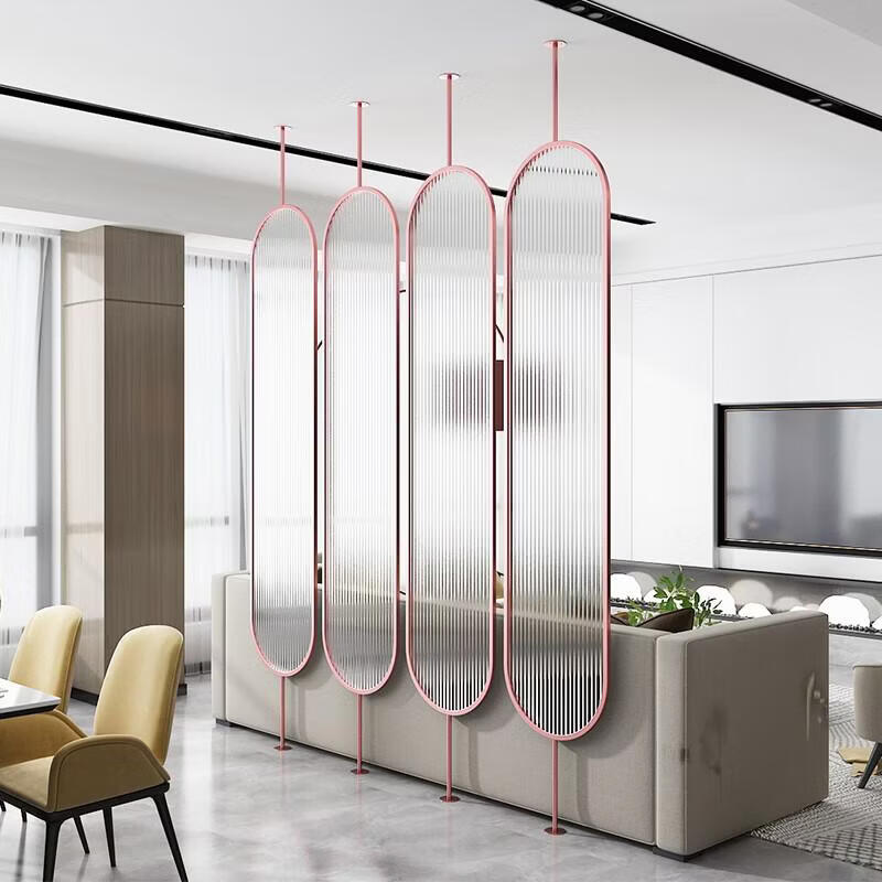 Aloft glass partition rotatable screen north 8mm ultra white water corrugated tempered glass