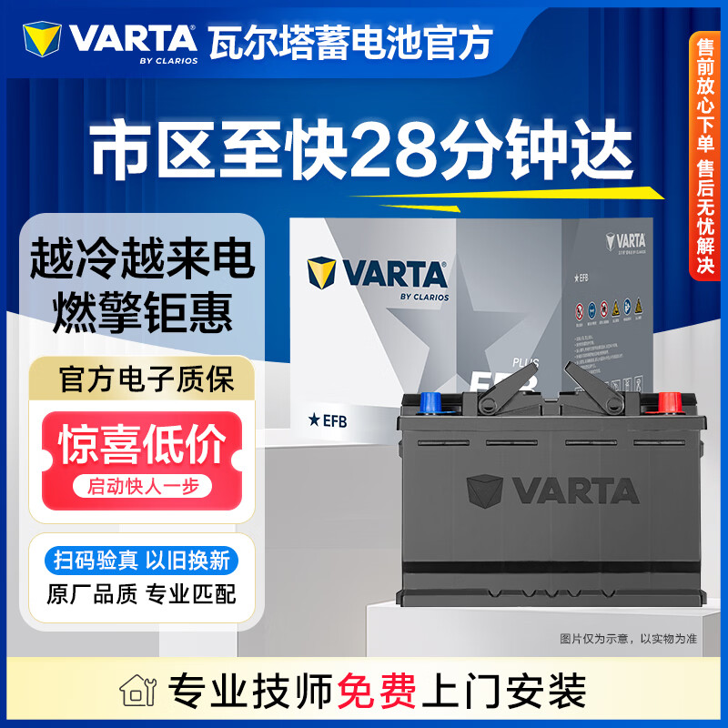VARTA car battery start-stop star EFBH5-60 Honda Civic XRV Accord Great Wall Haval old replacement