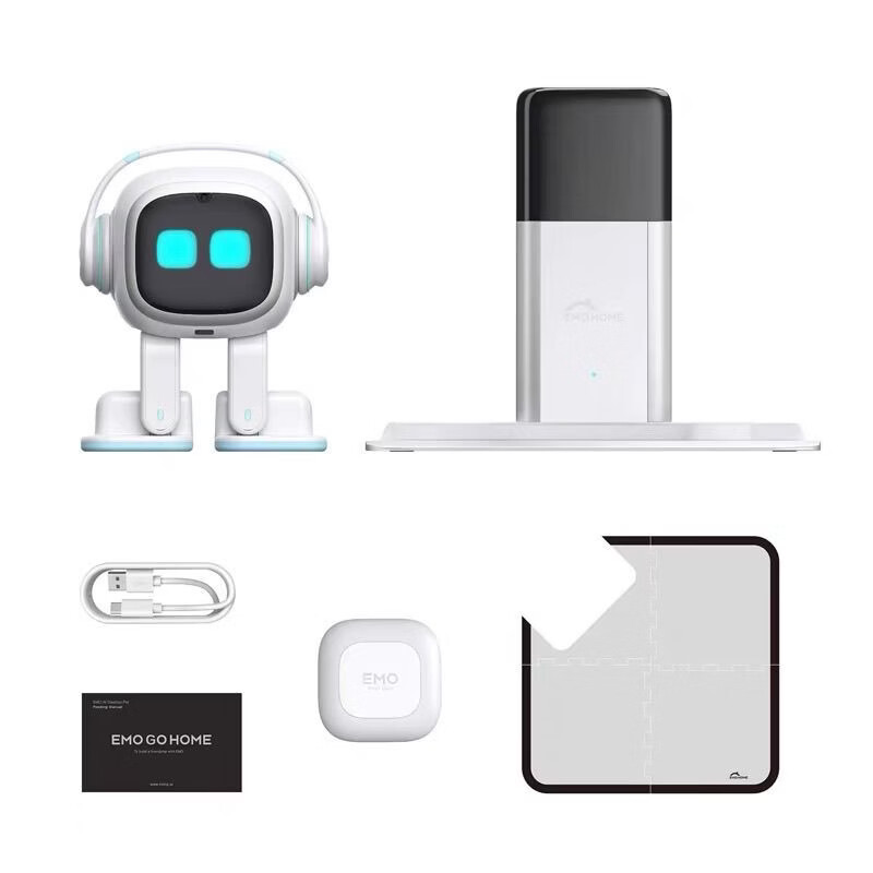 Brand new genuine Emo smart pet robot supports Chinese input birthday gift white Gohome version + clothes (lifetime warranty)