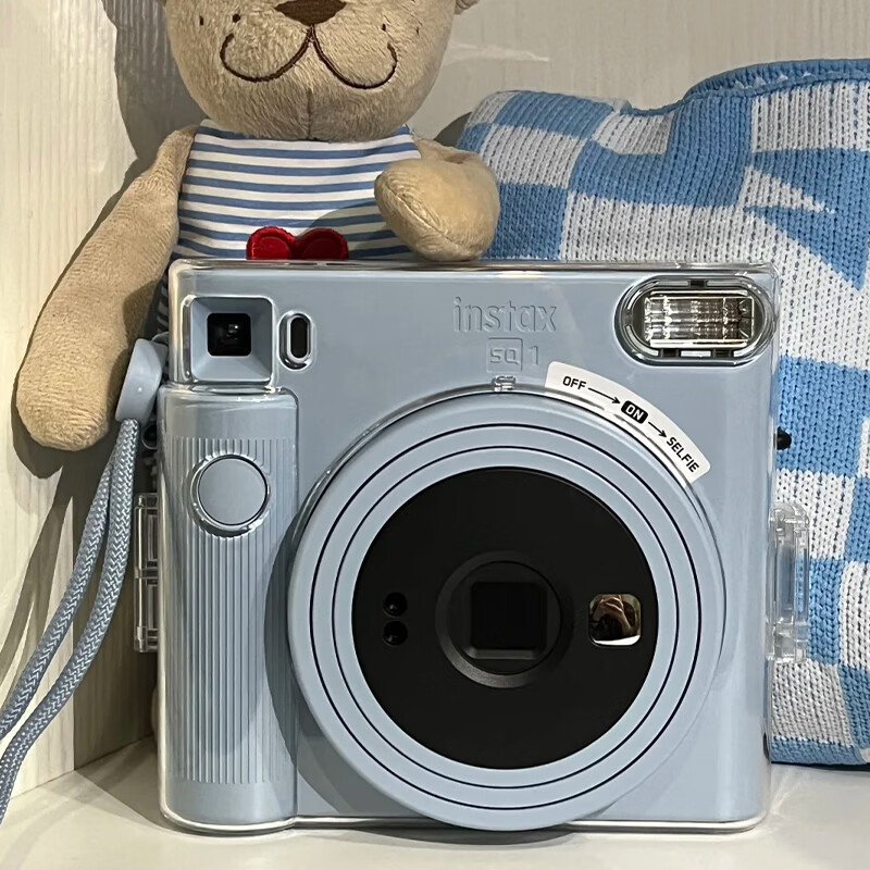 Fuji (FUJIFILM) instax SQUARE SQ1/SQ40 Instant Imaging Square Camera Instant Photo Paper New Year's Gift Annual Party Prize Valentine's Day Gift Box SQ1 Glacier Blue Classic Large Format Ins Style Package (Storage Bag + Photo Album + Photo Frame)