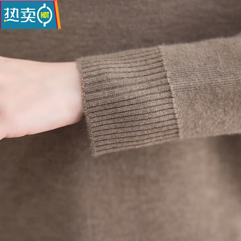 Xia Dian Suding Queen (SE.PSTP) mother's sweater plus velvet thickened half turtleneck winter sweater warm all-in-one velvet top with inner base layer trendy plus velvet thickened Angora red 3XL recommended 130-145 pounds