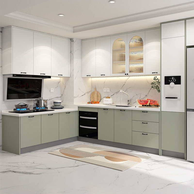 Yong Huan Kitchen Cabinet Kitchen Cabinet Integrated Cabinet Kitchen Stove Cabinet Integrated 1 Meter Base Cabinet + 1 Meter Countertop (D012/D013/D014)