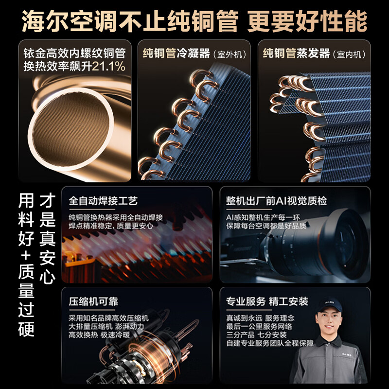 Haier Air Conditioner produces Commander 3 HP, a new first-class energy-efficient living room vertical cabinet unit, household energy-saving inverter heating and cooling air conditioner, super power-saving Air 3 HP, 26-year-old new product, power-saving machine + powerful heating and cooling