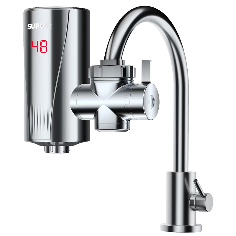 SUPOR electric hot water faucet instant heating household instant heating installation-free frequency conversion constant temperature kitchen treasure small electric water heater rapid heating hot and cold dual-use water heating kitchen