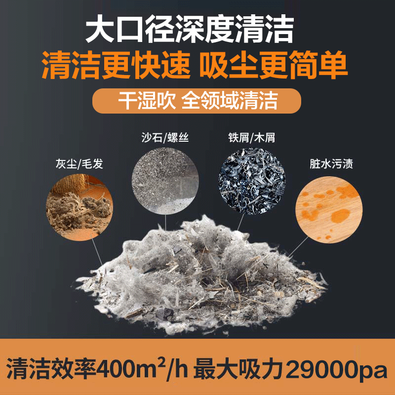 Royalstar price guarantee 618 3000W high-power vacuum cleaner industrial high-suction land reclamation cleaning decoration hotel commercial wash workshop dry and wet blowing 40L RS-XT300A-5