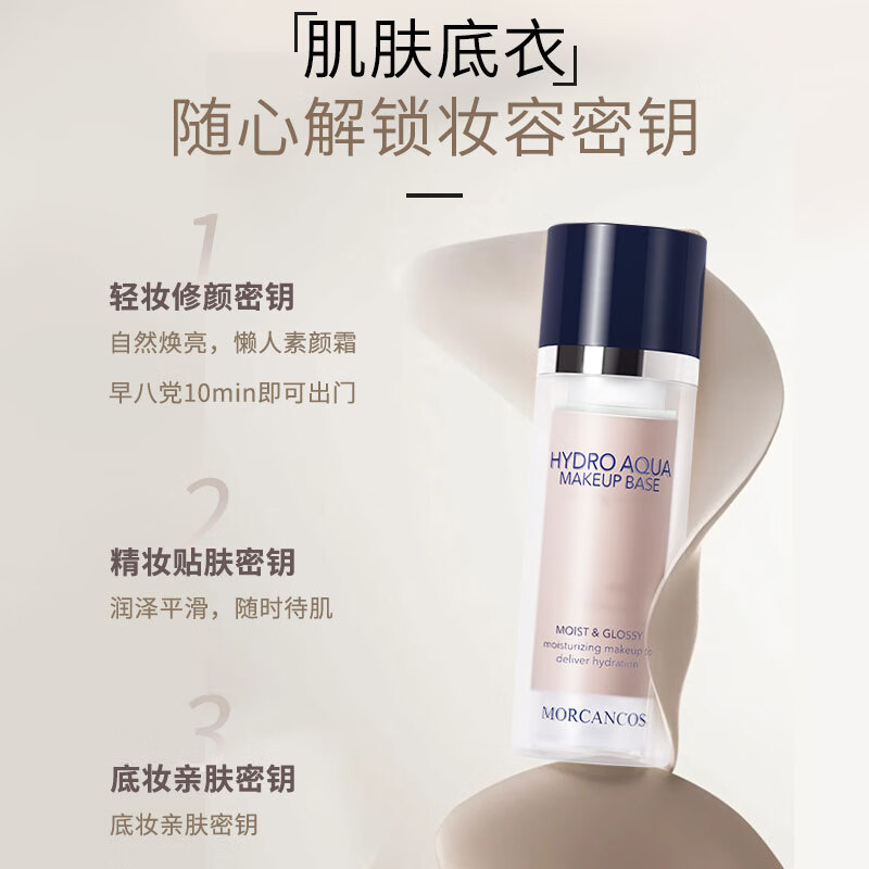MORCANCOS Korea Hydrating Skin Isolation Cream Moisturizing Even Skin Color Primer Cream New Year's Day Gift for Girls