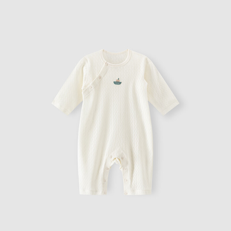 Good Bear Baby Cotton One-piece Clothes Summer Thin Baby Romper Clothes Spring and Autumn Home Long-Sleeved Air-conditioned Clothes Newborn