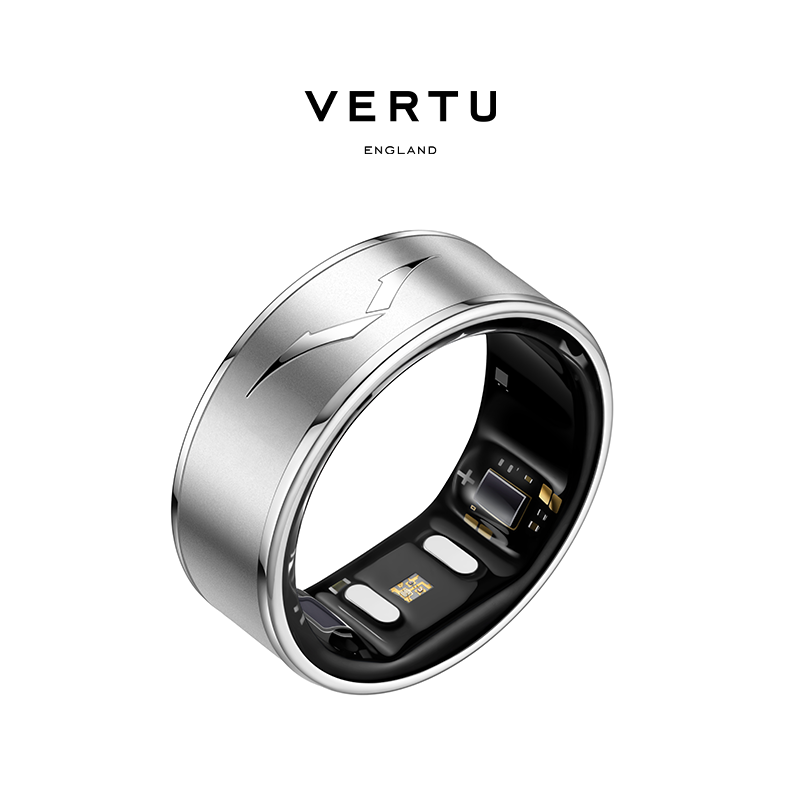 VERTU Super New Product VERTU Cor Ring Heart Health Sleep Monitoring Heart Rate Blood Pressure Smart Ring Mid-Autumn Festival Gift Haoyue Silver-Inner Circle No. 10