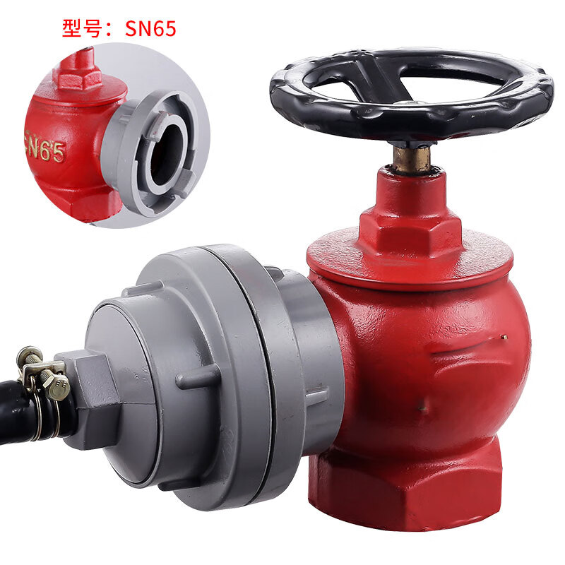 Zhongke Shenlong fire valve SN65 indoor plug flushing plug pipe switch W pressure reducing and stabilizing plug 2.5 inch fire hydrant head 2 inch faucet 1.6mpa SN65-S stainless steel 304 indoor plug