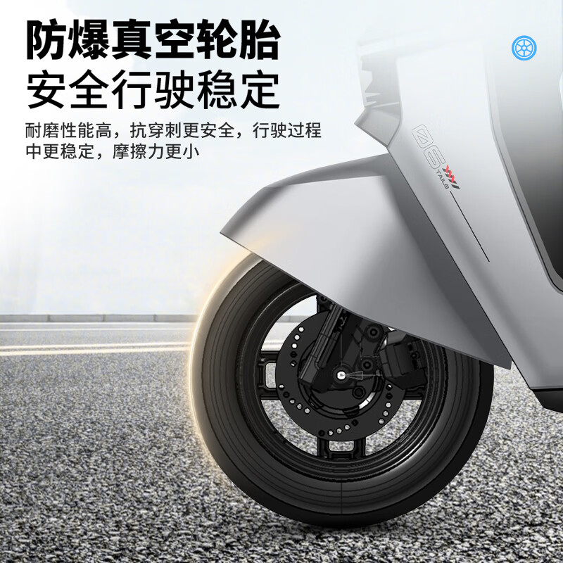 Tailing Electric Motorcycle Long Range Adult Takeaway Battery Car Lightweight Light Riding Transportation Pedal Marshal Star Gray-7221 Graphene-1200W Super Powerful Motor