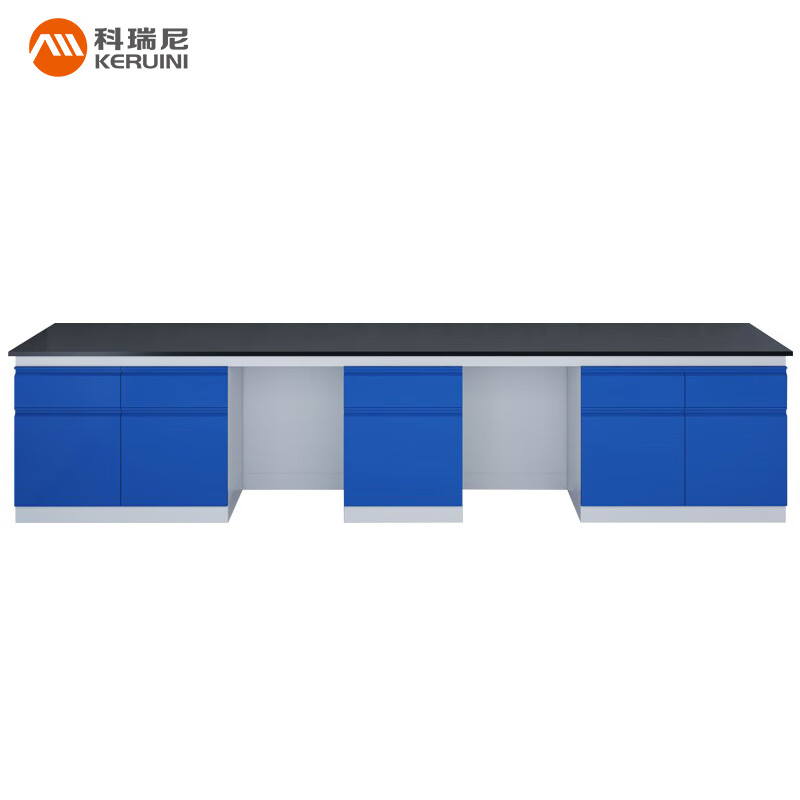Corini laboratory workbench, all-steel experimental side table, 3500*750*800mm solid psychological plate experimental table, acid-alkali-resistant, high-temperature operating table, supports customization and can be customized