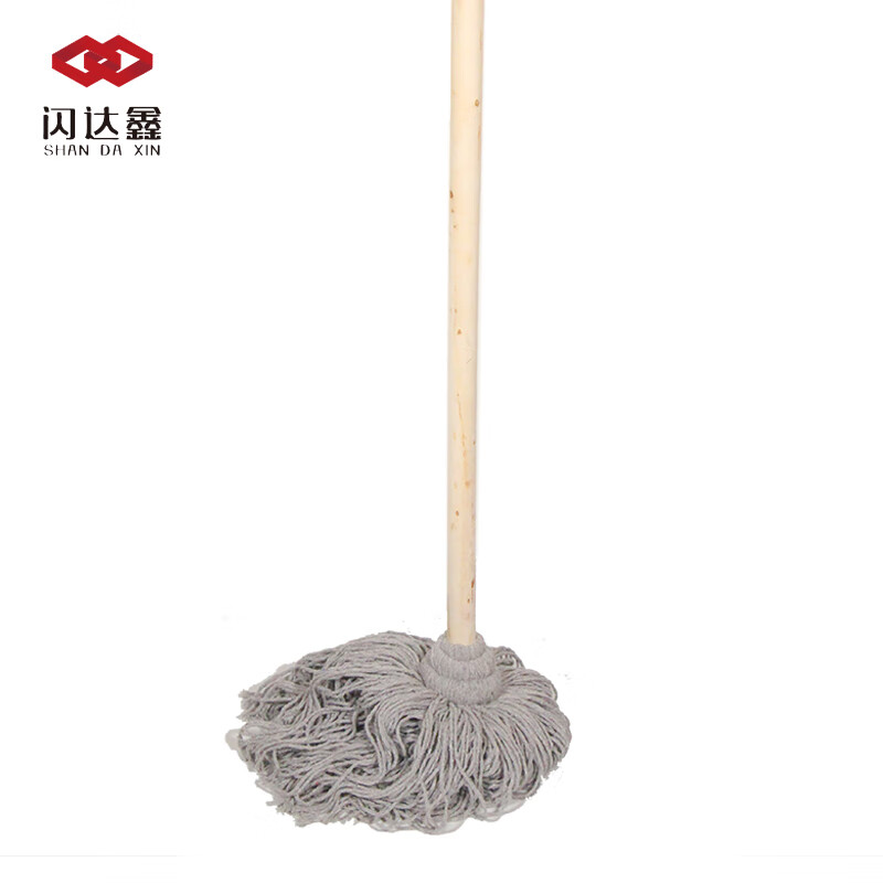 Shandaxin old-fashioned wooden handle mop cord mop 10/bundle