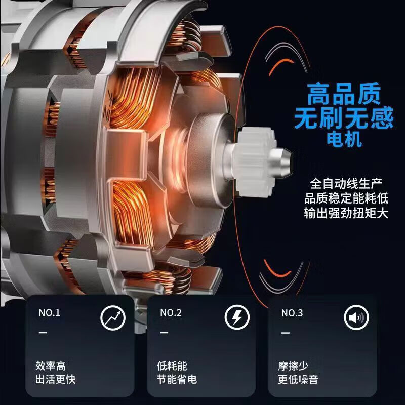 Dayi A7-2106G electric wrench, brushless lithium impact wrench, auto repair, woodworking rack builder, original high torque wind cannon A7-2106G (bare metal), no electricity, no charging