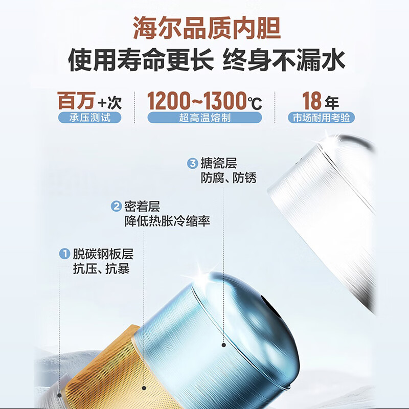 Haier air source water heater 150 liters household air energy energy saving dual source fast heating commercial floor-standing vertical electric water heater large water capacity whole house hot water trade-in 150 liters WiFi model gold small volume dual source fast heating
