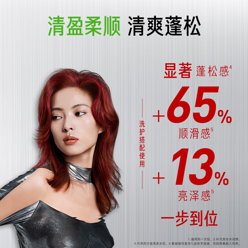 Sassoon Big Red Bottle Qingying Smooth Conditioner 200g fluffy, light, oil-removing, refreshing and smooth, non-flattening refill for men and women