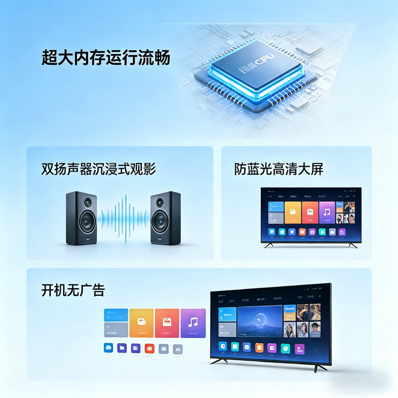 HIAOCSE ultra-high definition smart TV LCD smart wireless projection screen home commercial voice network wifi living room hotel B&B elderly eye protection 40 inches long 74*width 44cm smart network version + free base hanger SF free shipping