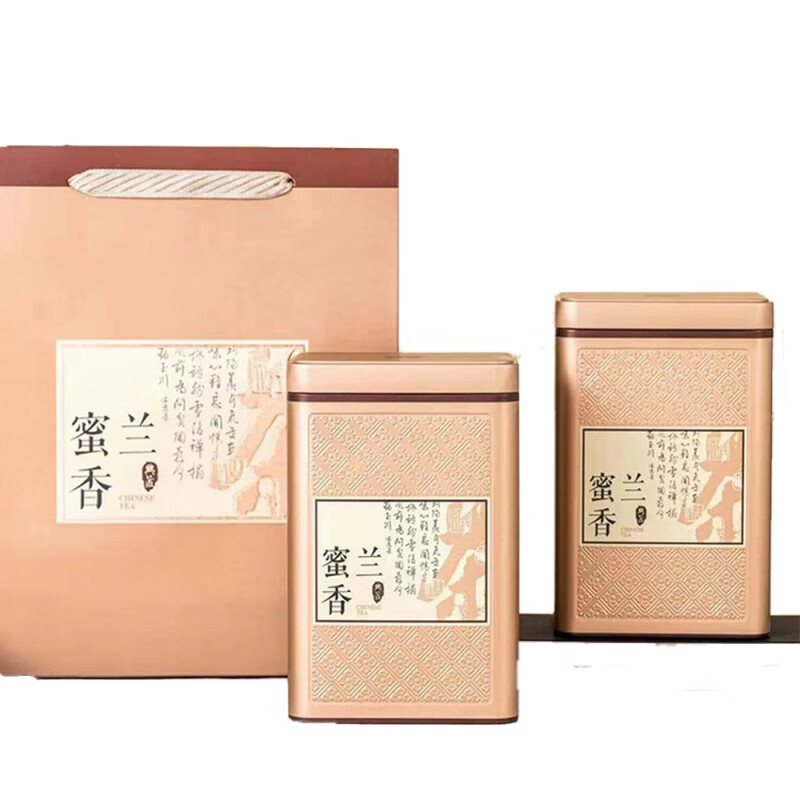 Gannan Phoenix Dancong Tea Honey Orchid Fragrance Chaozhou Phoenix Dancong Ration Tea Kung Fu Oolong Tea Strong Flavor Gift Canned Honey Orchid Fragrance (Gift Can Packaging) 500g