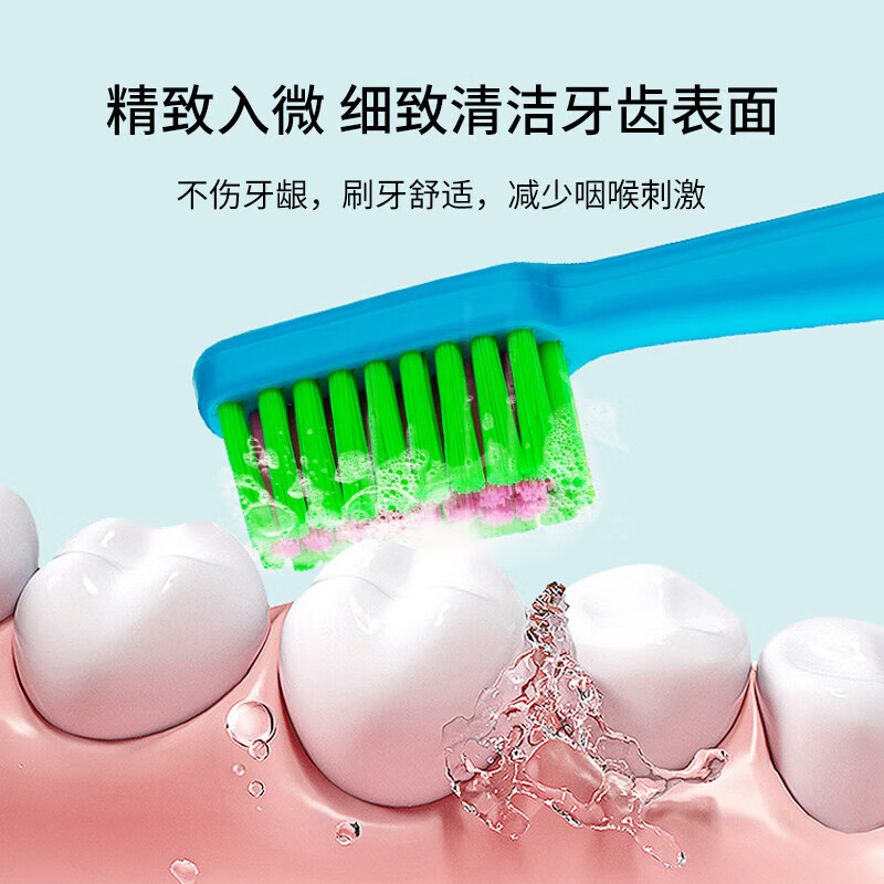 Tepe Sweden imported fun color slim medium-bristle toothbrush for adults with small head and tapered brush head to remove tooth stains for men and women - Douqu Green