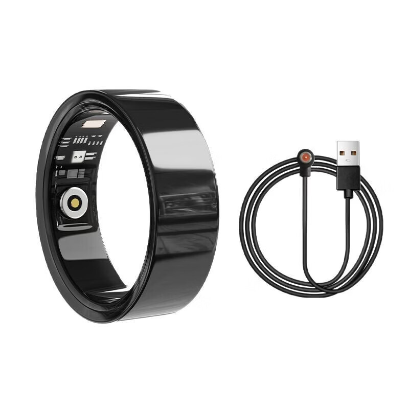 V4 Ceramic Smart Ring NFC Access Control Heart Rate Blood Oxygen Sports Health Sleep Monitoring Pedometer TK8 Smart Health White No. 11 Magnetic Cable Charging