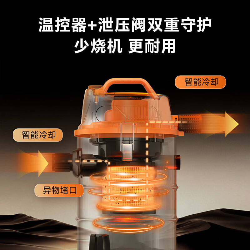 Haier's 26-year new Yujing series bucket vacuum cleaner household wasteland beauty seam dry and wet blowing industrial large capacity large suction high power dust cleaning suction lint dust collector T1001WB