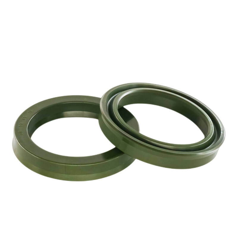 ZHIDE hydraulic cylinder oil seal UHS type sealing ring polyurethane UN wear-resistant and high-pressure resistant dark green UHS-35*45*6mm (5 pieces/pack)