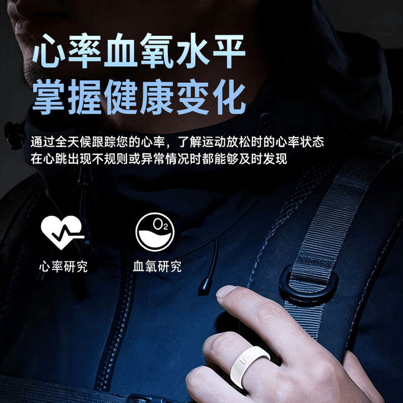 Case smart ring, ECG micro-physical examination, blood sugar, blood pressure, uric acid, blood lipids, sleep monitoring, remote care, health, heart rate, real-time value, step counting, dynamic ring, ceramic top-pink ECG, blood sugar, uric acid, blood lipids, blood pressure trend, No. 9 (diameter 19mm, finger circumference 60mm)
