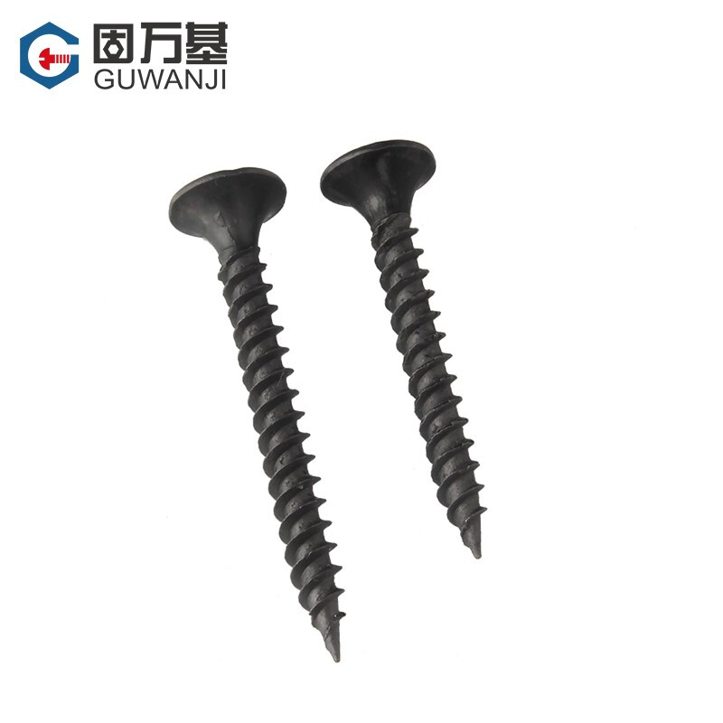 Guwanji iron gray phosphorus cross flat head wallboard nails cross countersunk head self-tapping screws woodworking gypsum board dry wall nails national standard iron gray phosphorus M3.5*35 100 pieces