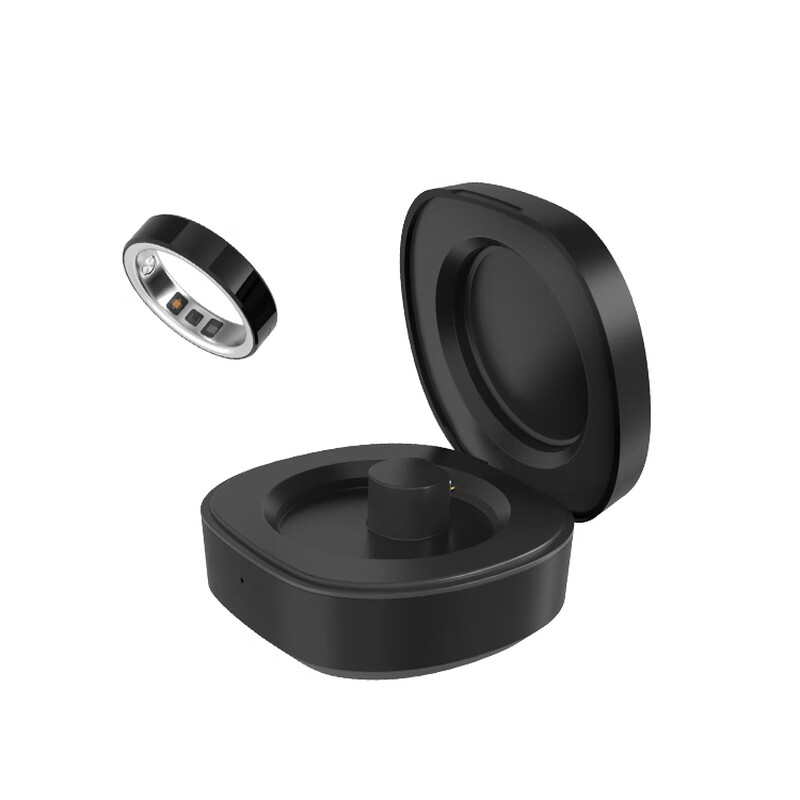 Doctor Peck MedPeck Ring Smart AI Ring Non-sensory Sleep Management Heart Rate Body Temperature Blood Oxygen Monitoring Sports Emotion Waterproof Long-lasting Commuting Simple Exquisite Fashion Technology Health Obsidian Black No. 9