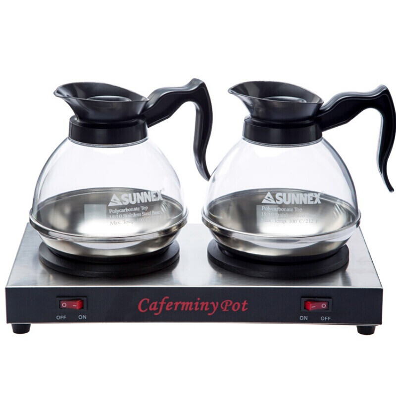 Fanyu Double Warm Coffee Insulation Stove Double-Head Coffee Pot Heating and Insulation Hotel Commercial Double-Head Heating and Insulation Stove Kettle American J Coffee Pot