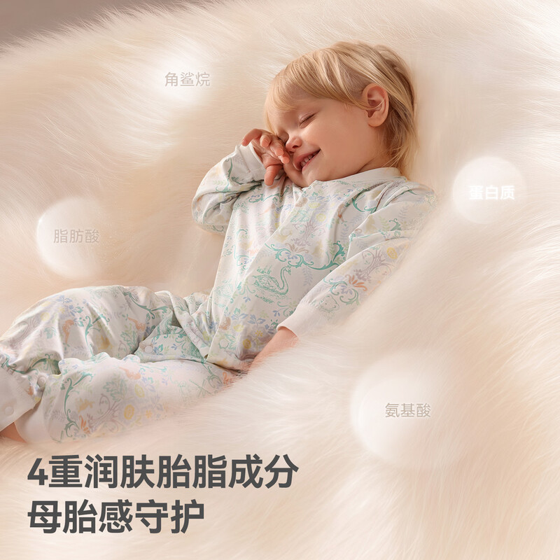 Betis Vernix Newborn Baby Clothes Spring and Autumn Baby Onesies Men's and Women's Baby Romper Clothes Born Like Flowers - Soft and Hypoallergenic Four Seasons 80cm Medium Open
