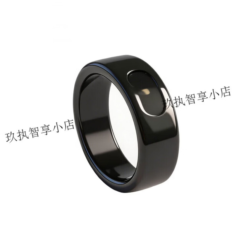 Leqi rokid glasses control ring AI smart glasses accessories photo page turning shortcut commands health black No. 12 67.8mm_smart ring